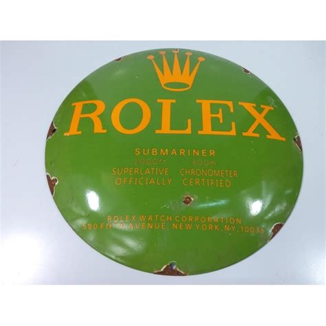 rolex enamel sign